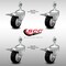 Service Caster 3.5 Inch SS Black Poly Swivel 12mm Threaded Stem Caster Set Total Lock Brake SCC-SSTSTTL20S3514-PPUB-BLK-M1215-4 - alternate 5
